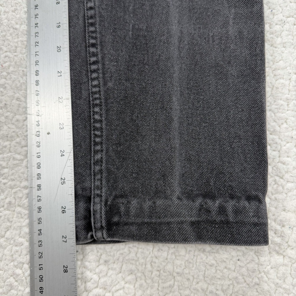 Jordache Basics Jeans Men's 27x27 Black Denim Straight Y2K Casual Streetwear - Picture 8 of 10